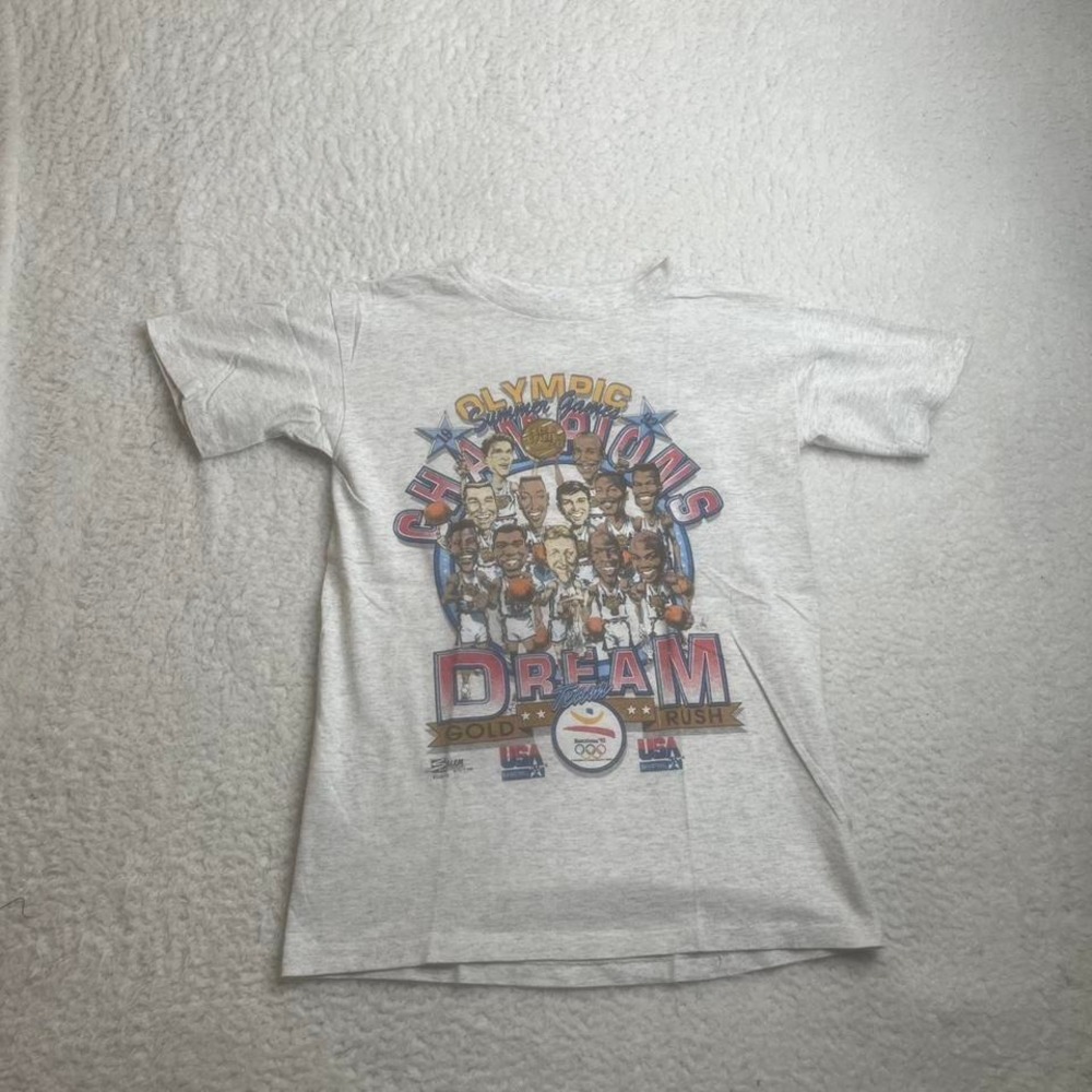 Vintage 1992 team USA Olympics dream team character tshirt single stitch Salem s